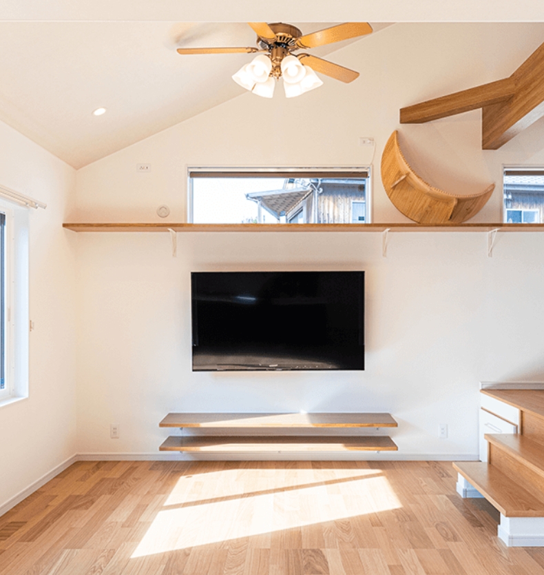 あたたかい雰囲気の亜洒落なリビング