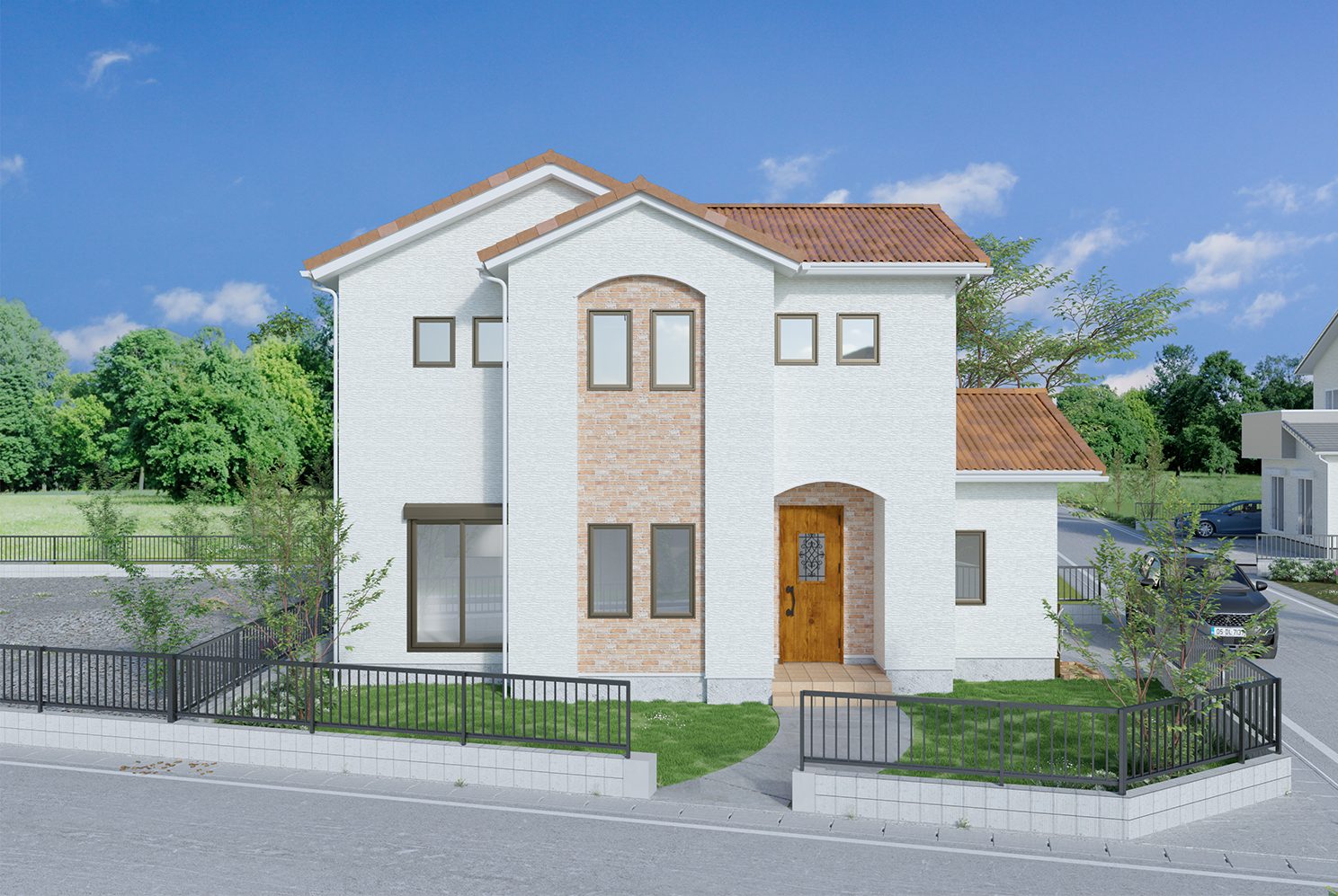 【新築見学会＠三木市】2階ホールからリビングを見下ろすスタディスペースのあるお家