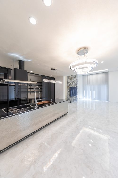 開放的なリビングルーム