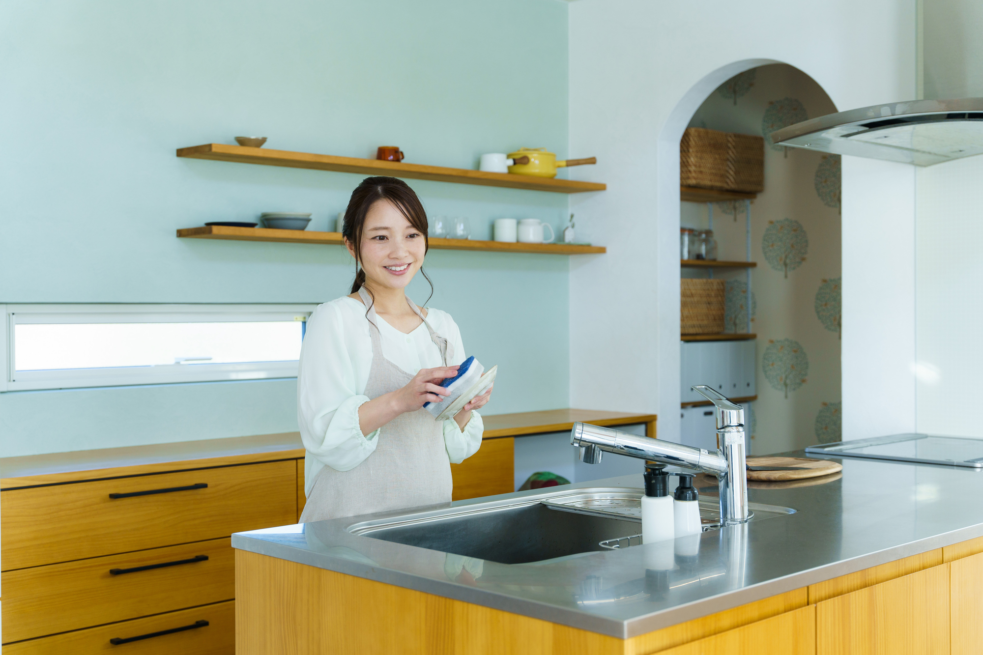 ナチュラルな内装のテイスト