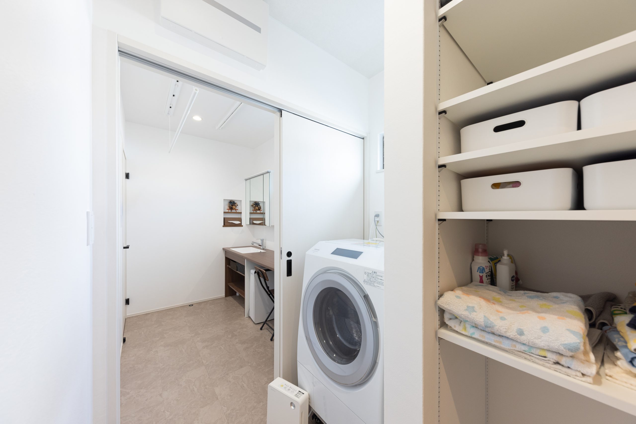 水回りに特化したランドリールーム