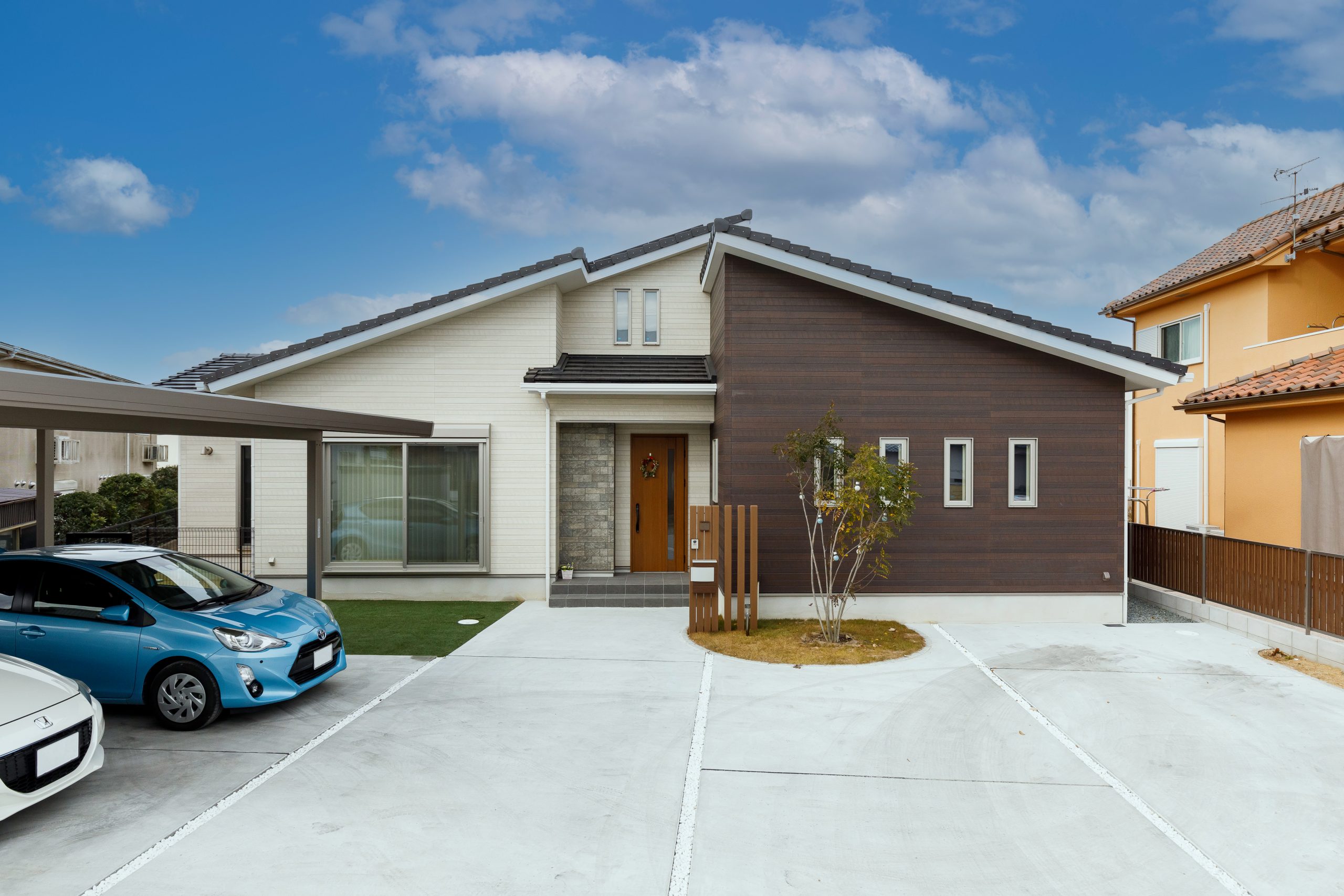 家族との距離が近い平屋