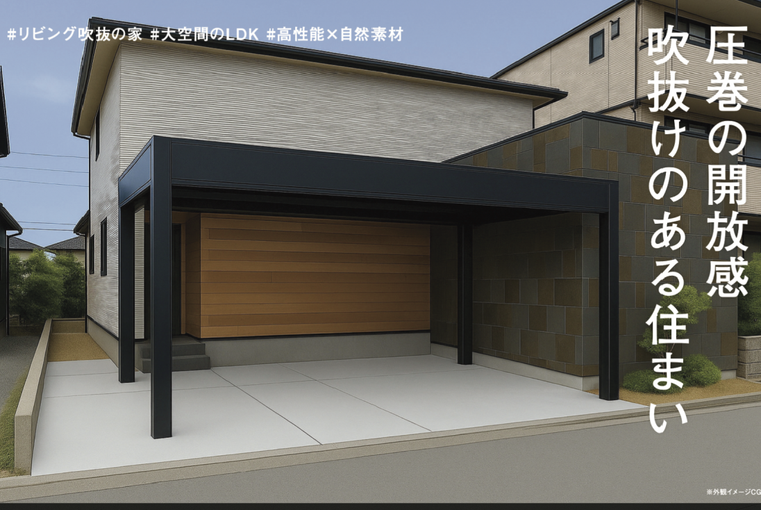 【お披露目会】圧巻の開放感 吹き抜けのある住まい